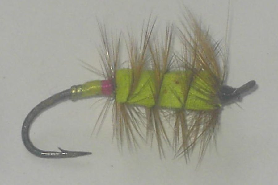 Bomber chartreuse brown fly