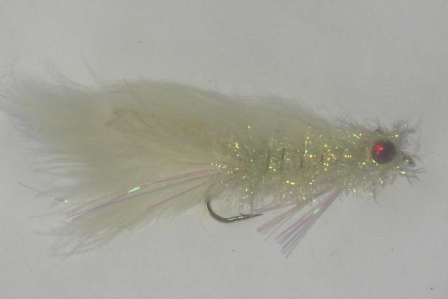 Alaskan white angel fishing fly