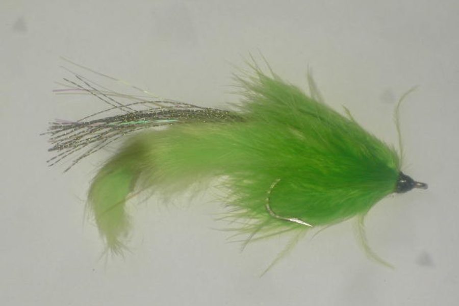 Clouser’s bone fish minnow foxee red fly