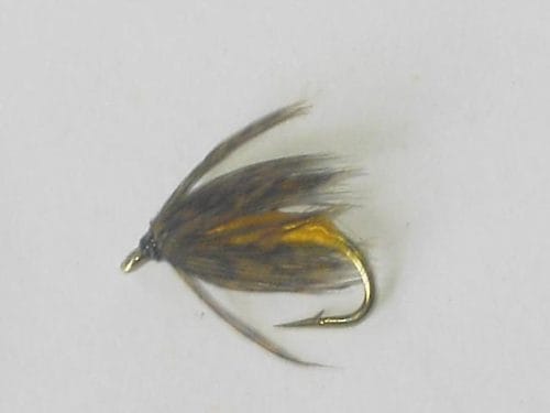 Grouse and orange wet fly