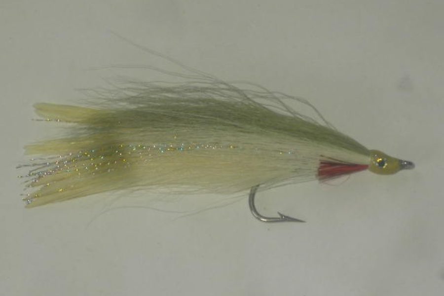 Lefty’s big fish deceiver gray & white fly