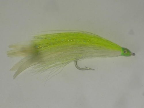 Lefty's Deceiver White Chartreuse Fly