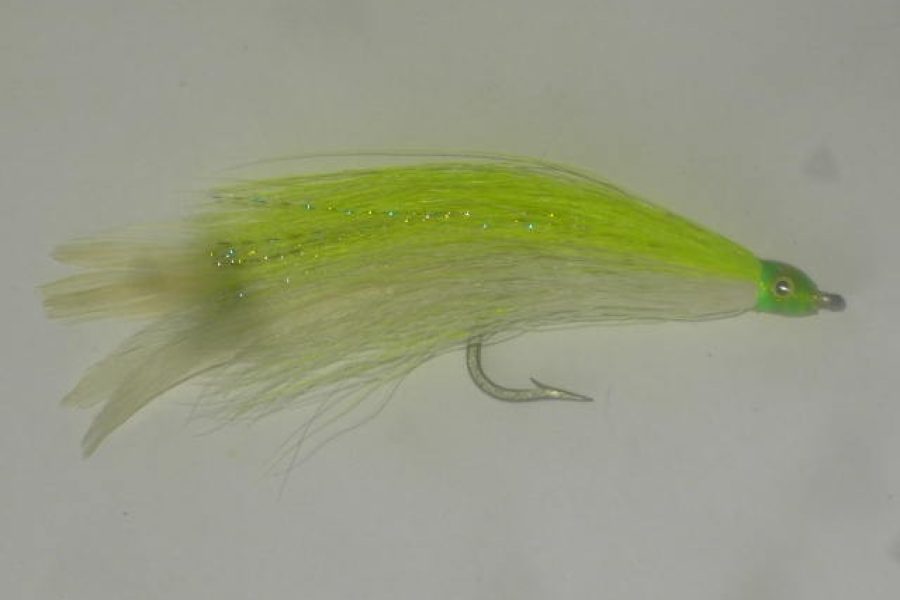 Lefty’s Deceiver White Chartreuse Fly