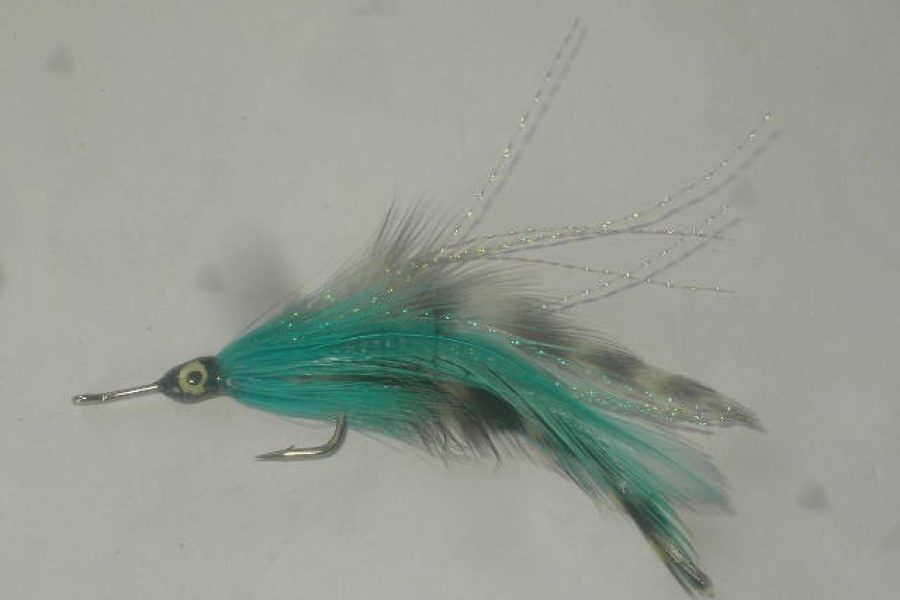 Tarpon blue grizzly fly