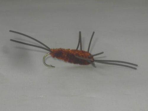 Brown rubber leg fly