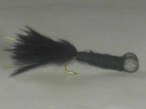 La Black streamer fly