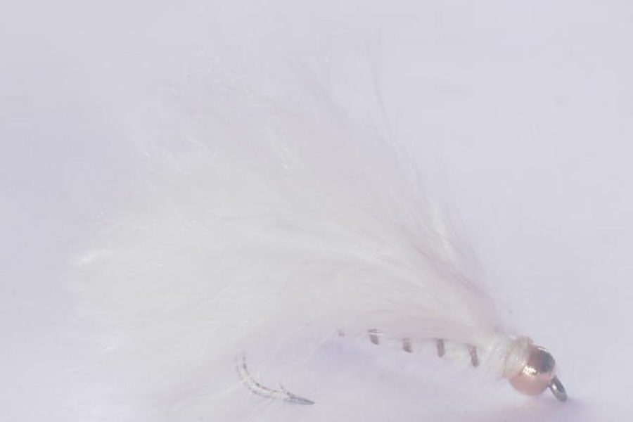 Beadhead Marabou Streamer White fly