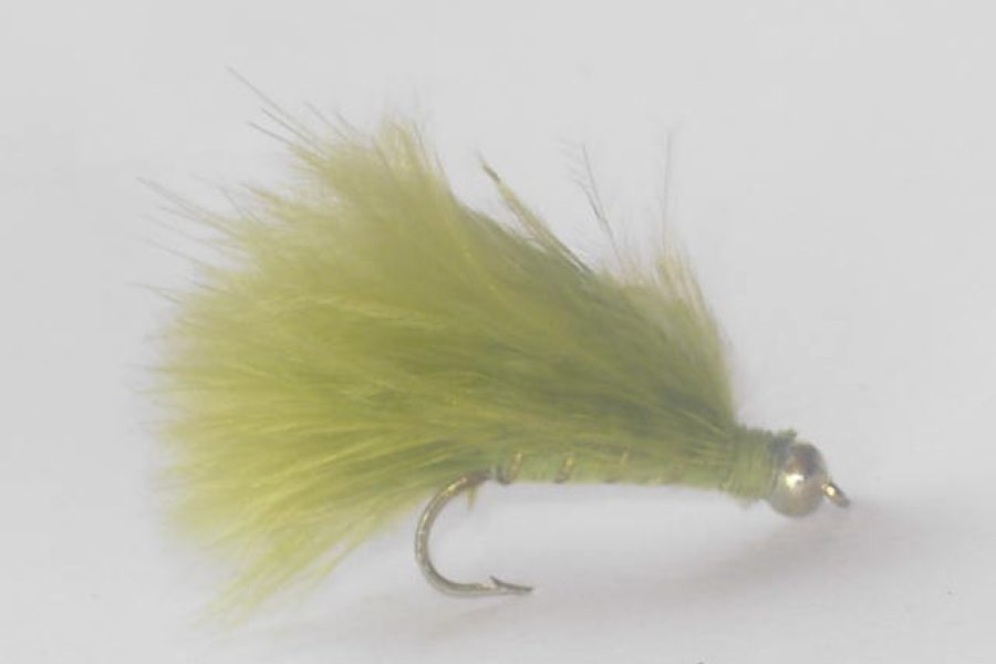 Beadhead Marabou Streamer Olive fly