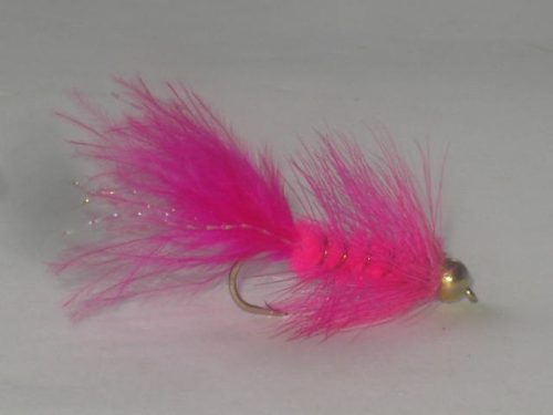 pink Beadhead Woolly Bugger streamer fly