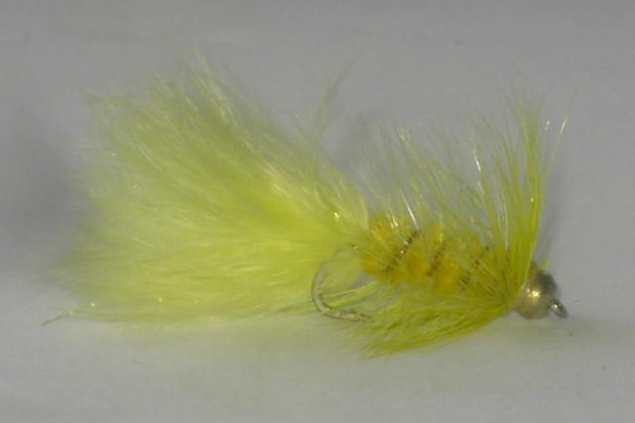 Beadhead Woolly Bugger Yellow streamer fly