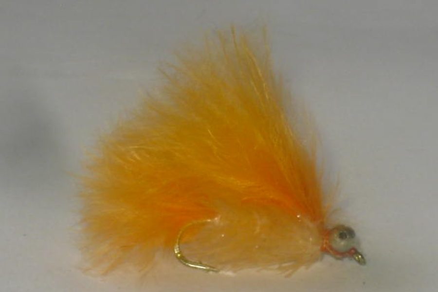 Bead chain fritz streamer orange fly