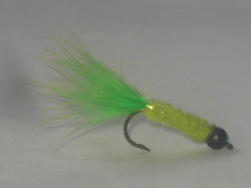 black Beadhead Streamer Green fly