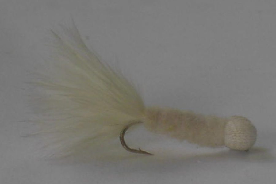 Booby White streamer fly