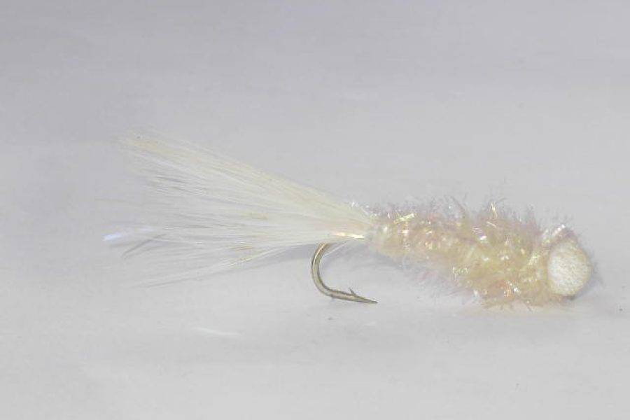 Crystal Booby White streamer fly