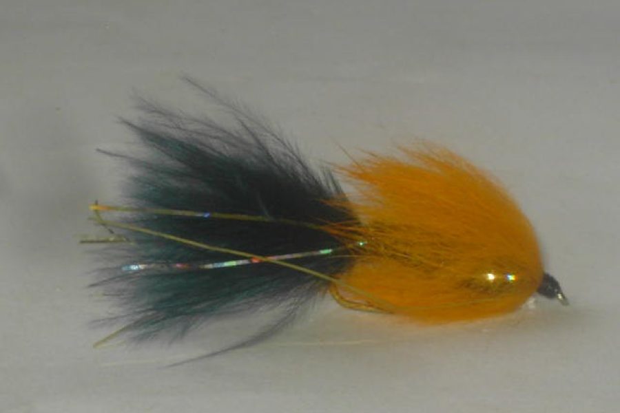 La Orange Blacky streamer fly