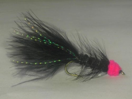 Leech Black Streamer Fly