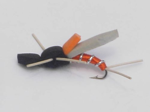 Droopy Orange terrestrial fishing fly