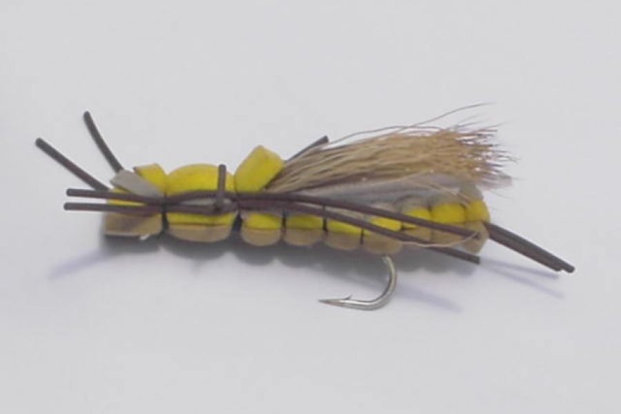 Triple Decker Golden Stone fishing fly