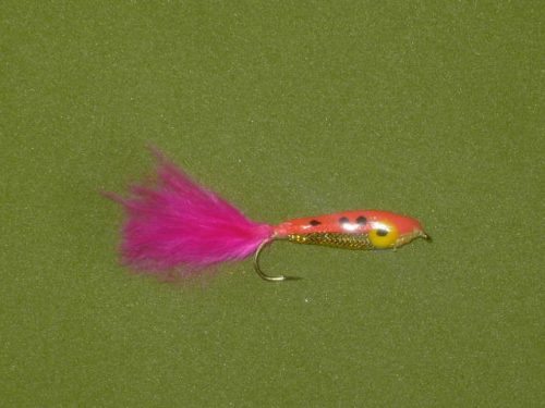 Epoxy minnow pink fly