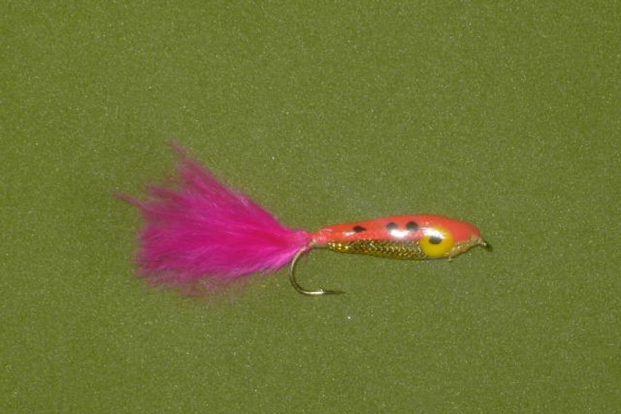 Epoxy minnow pink fly