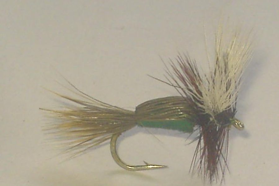 Humpy blue dry fly