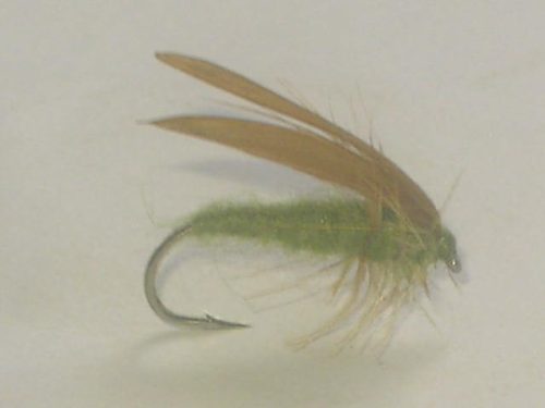 No hackle slate olive fly