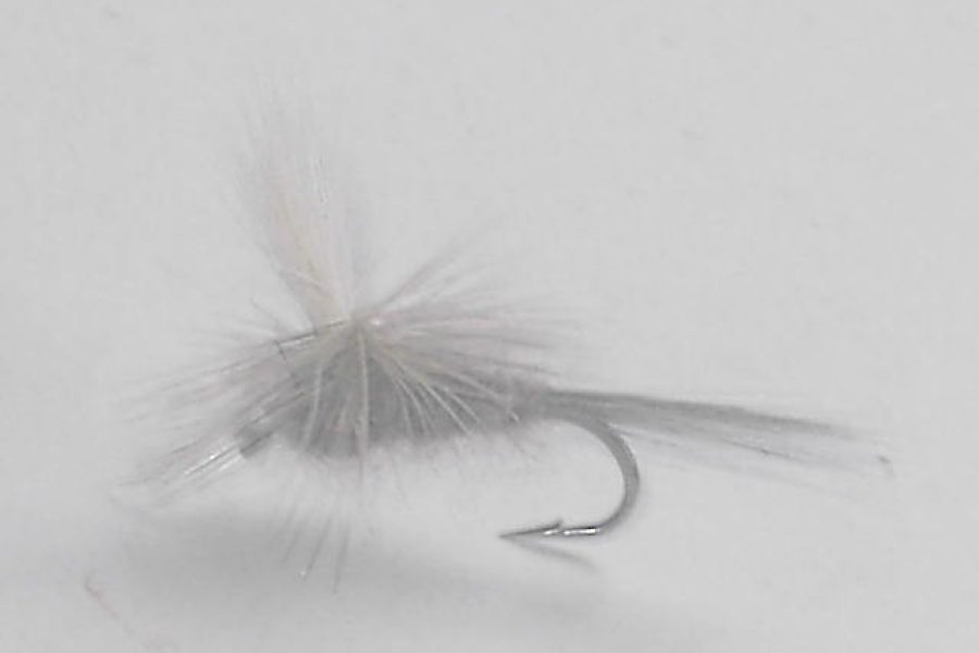 Parachute gray dry fly