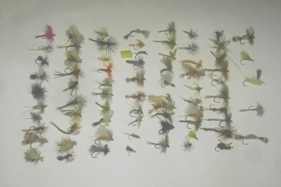 75 Assorted dry flies