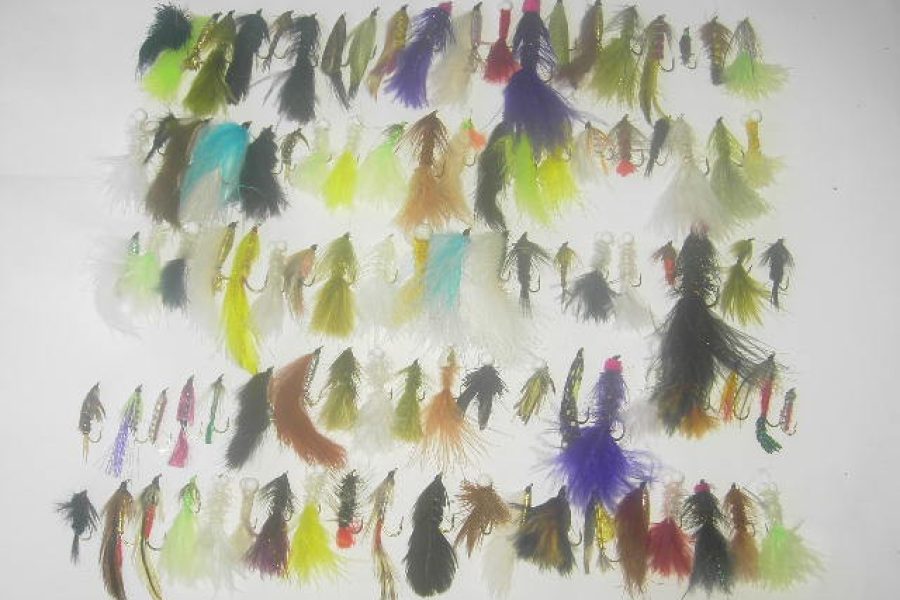 100 Assorted streamers fly fishing flies