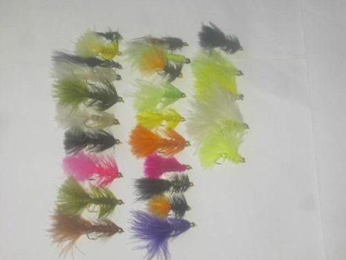 25 Assorted Bead Head Streamers Fly Fishing Flies for sale