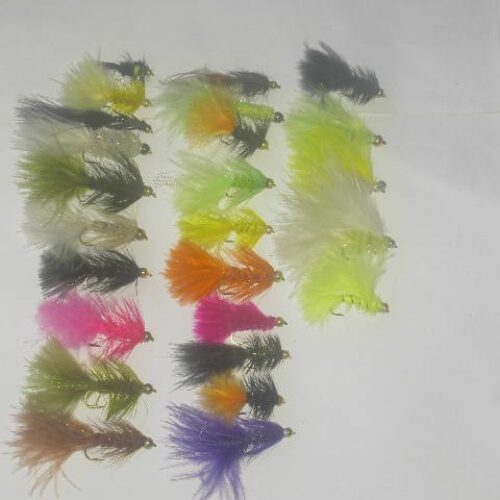 25 Assorted bead head streamers fly fishing flies