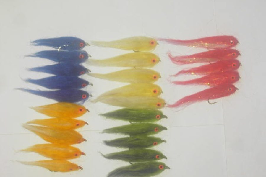 25 Assorted mini baitfish flies