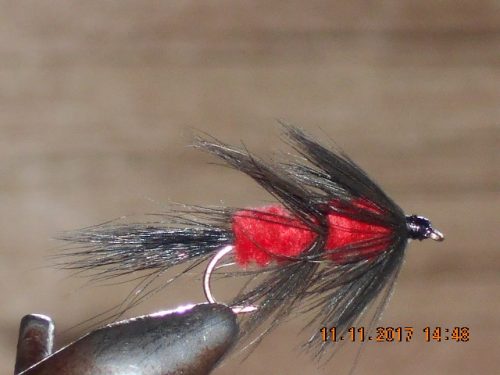 Red Fuzzy Wuzzy fly