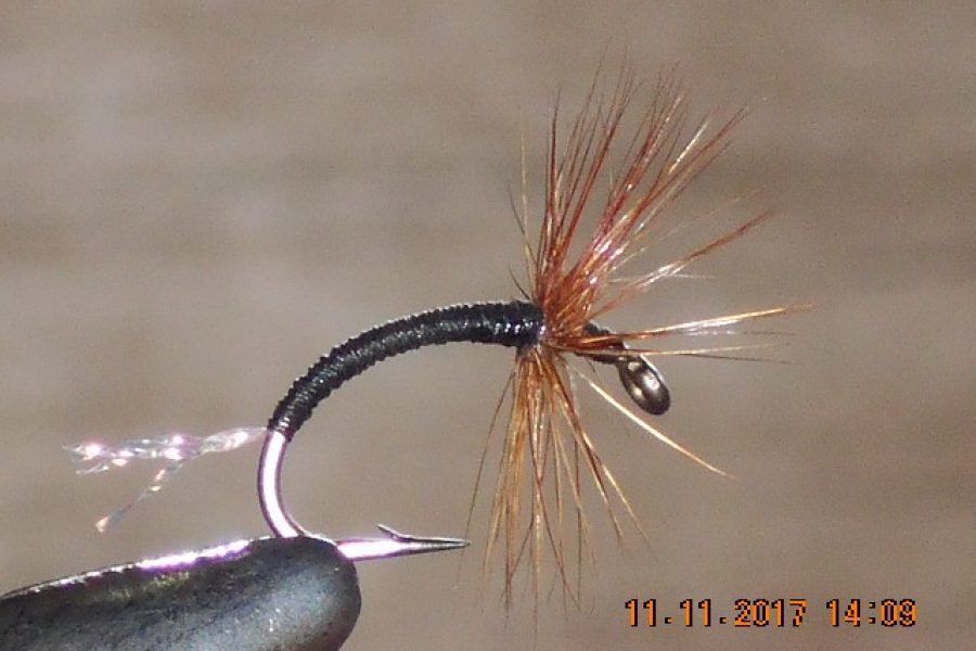 Black Tenkara Crystal Fly