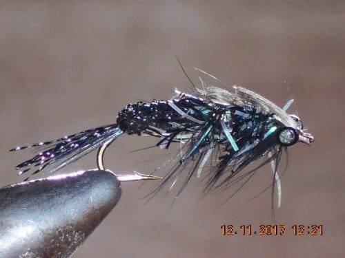 Black Crawler Woven Fly