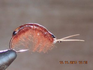 Hot Glue Fly Brown fishing fly