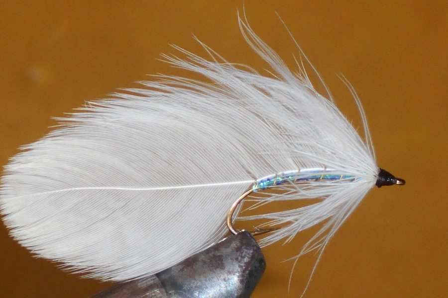 White Matuka streamer fly