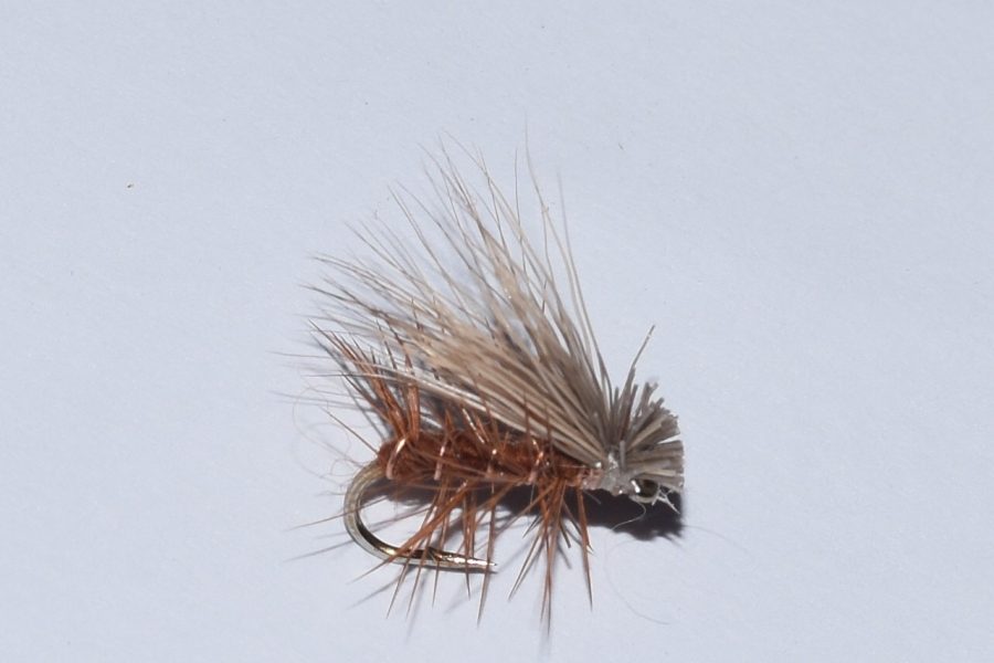 Elk hair caddis brown