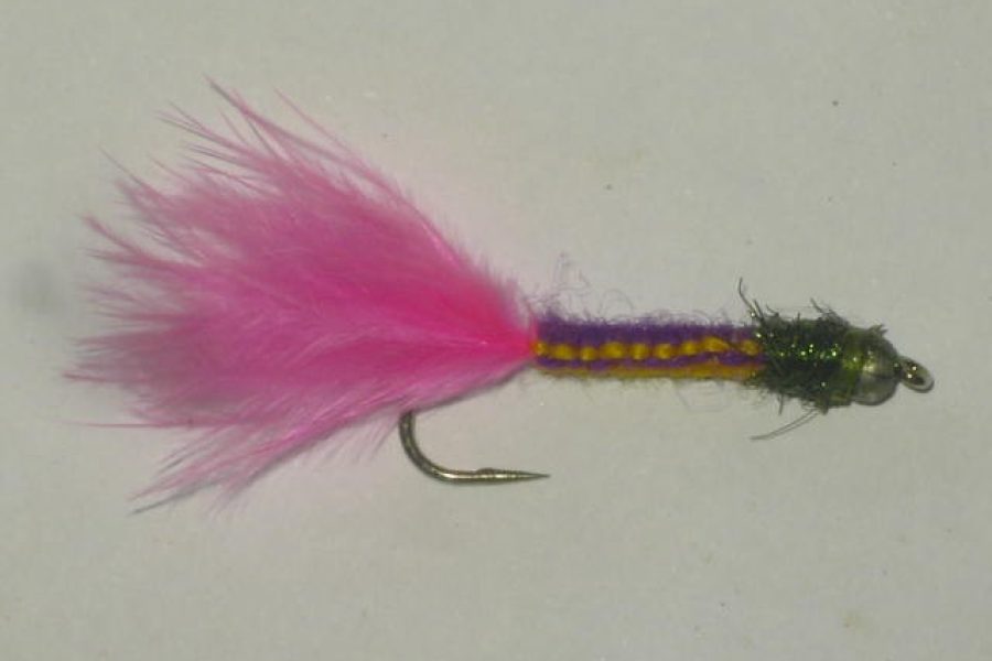 Bead Head Woven Purple Golden fly