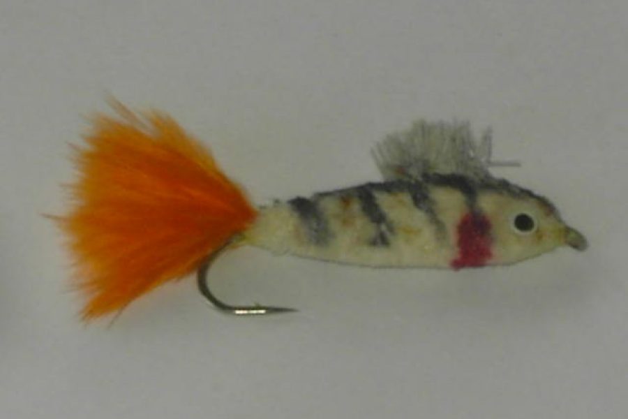 Muddler natural bass fly