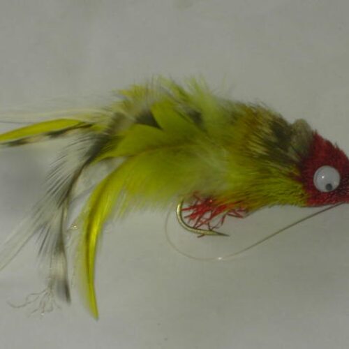 Swimming baitfish red & yellow