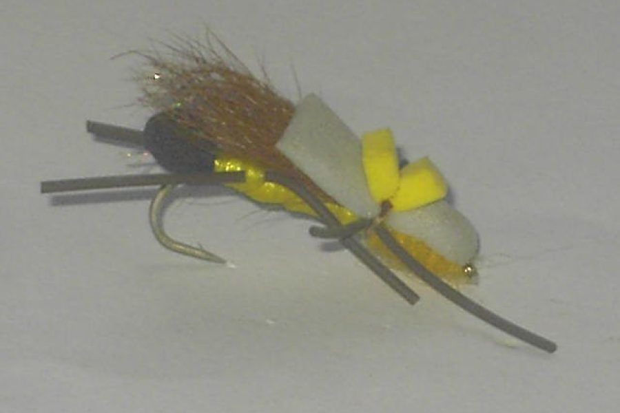 Dead stone golden dry fly