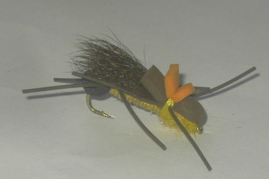 Foam bullethead golden fly