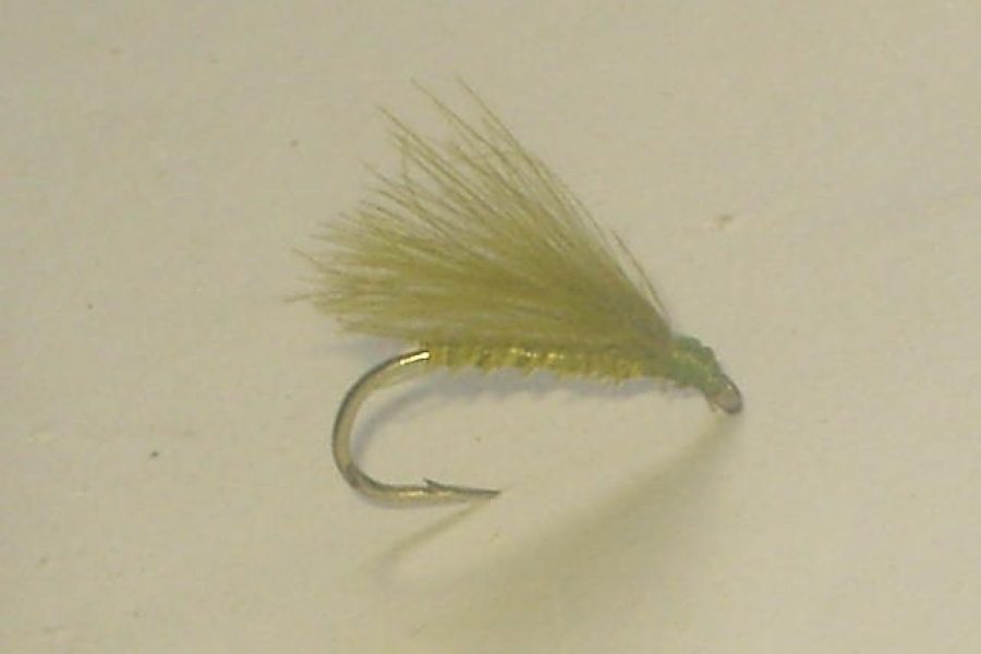 Olive CDC Midge dry fly