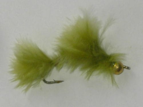 Tungsten marabou damsel olive fly