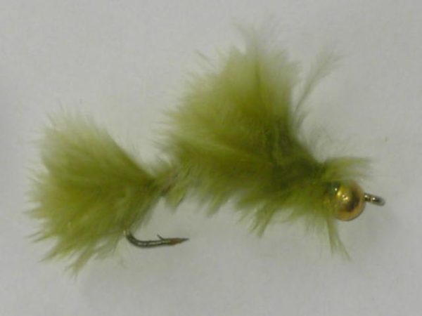 Tungsten Marabou Damsel Olive fly