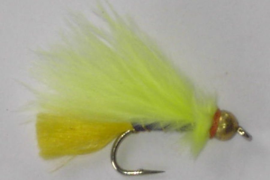 Tungsten Marabou Fluorescent Yellow Fly