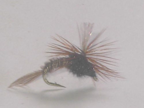 Crystal wing parachute dry fly