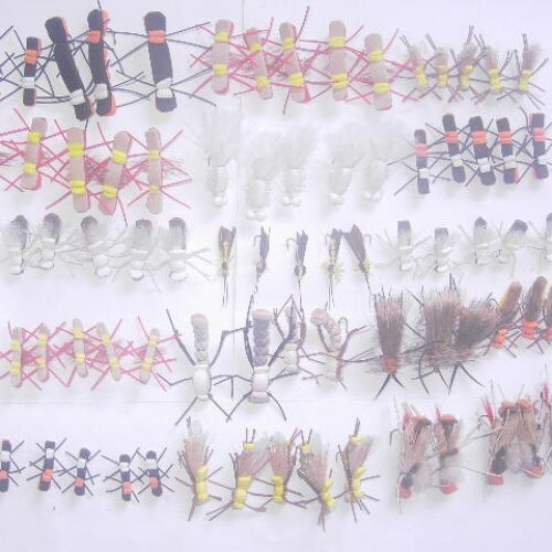75 Assorted Foam fly fishing flies