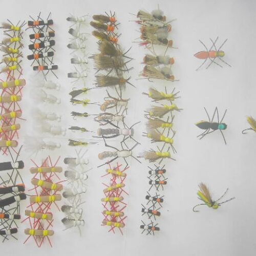 100 Assorted Foam fly fishing flies
